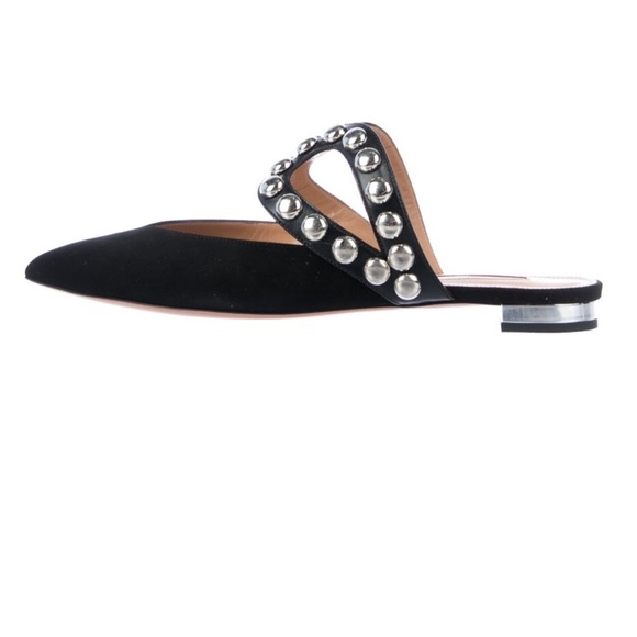Aquazurra Black studded mules - Picture 2 of 11